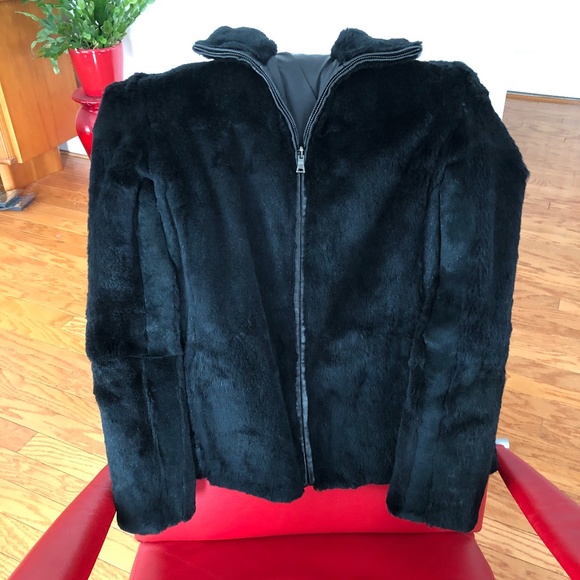 Andrew Marc NY Black Sheared Rabbit Jacket/Final Price - Picture 15 of 15
